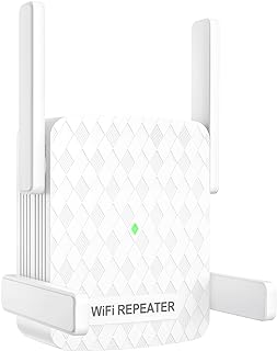 Maxuni Repetidor WiFi, Extensor WiFi 2.4GHz, Amplificador de Señal WiFi 300Mbit/s, Repetidor WiFi con conexión Puerto WAN/...